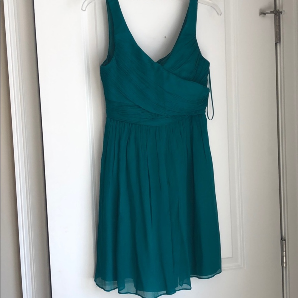 Teal green J. Crew cocktail dress